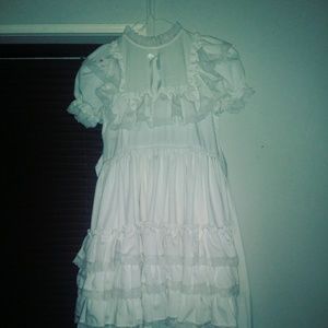 White vintage dress.
